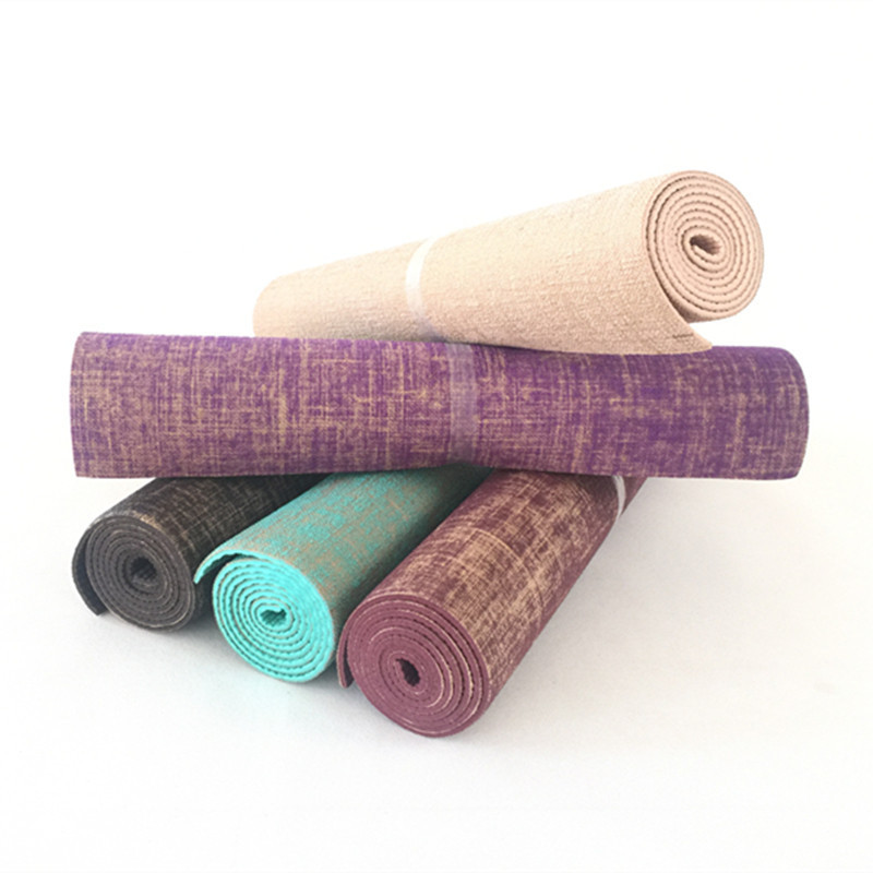 5mm Thick Non slip Linen Yoga Mat with Jute PVC Honduras Ubuy